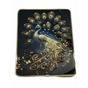 Peacock Granny’s Rhinestone Crystal Fine Art